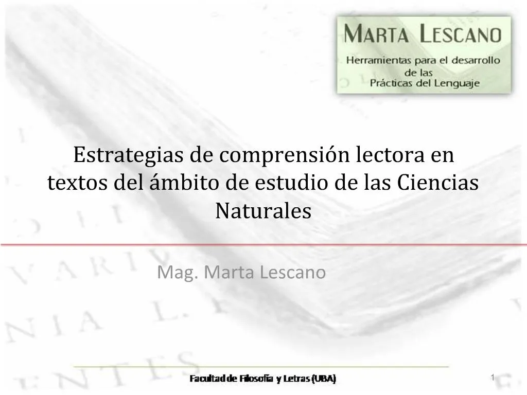 Ppt Estrategias De Comprensi N Lectora En Textos Del Mbito De Estudio