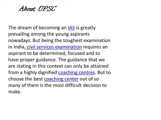 PPT Best UPSC Coaching In Delhi PowerPoint Presentation Free