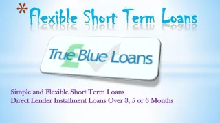 PPT Short Term Loans Give Hassle Free Money Advance At The Time Of