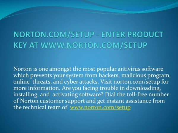 Ppt Quick Guide To Fix Norton Antivirus Software Installation Issues