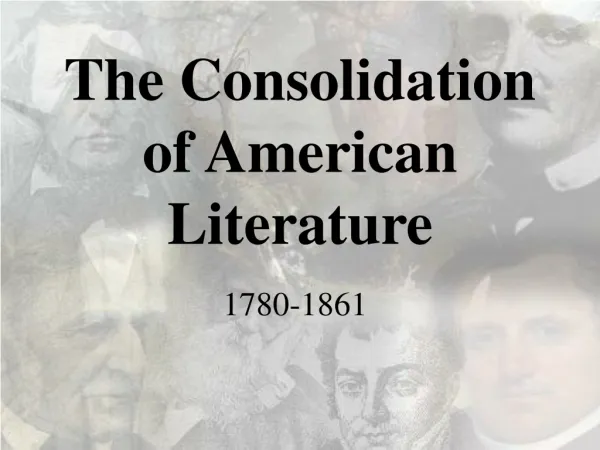 Ppt The Eight Periods Of American Literature Powerpoint Presentation