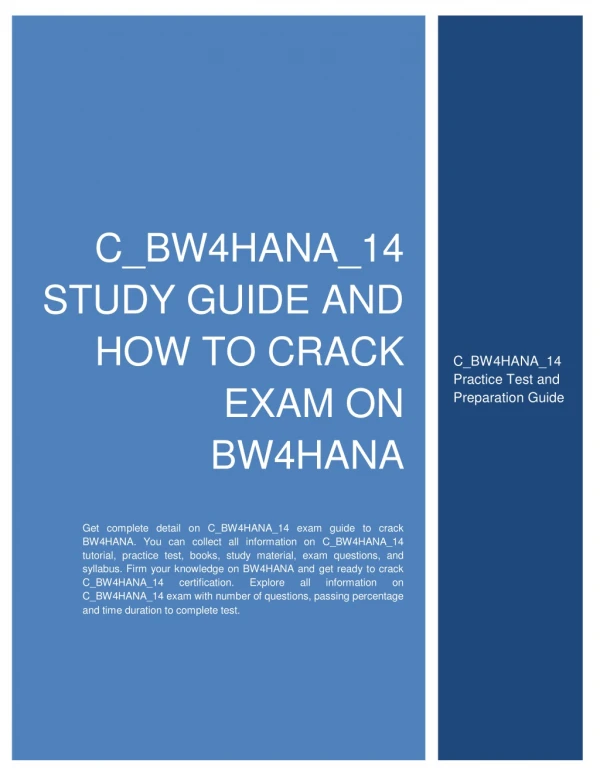 PPT C TS462 2020 STUDY GUIDE AND HOW TO CRACK EXAM ON S 4HANA SALES