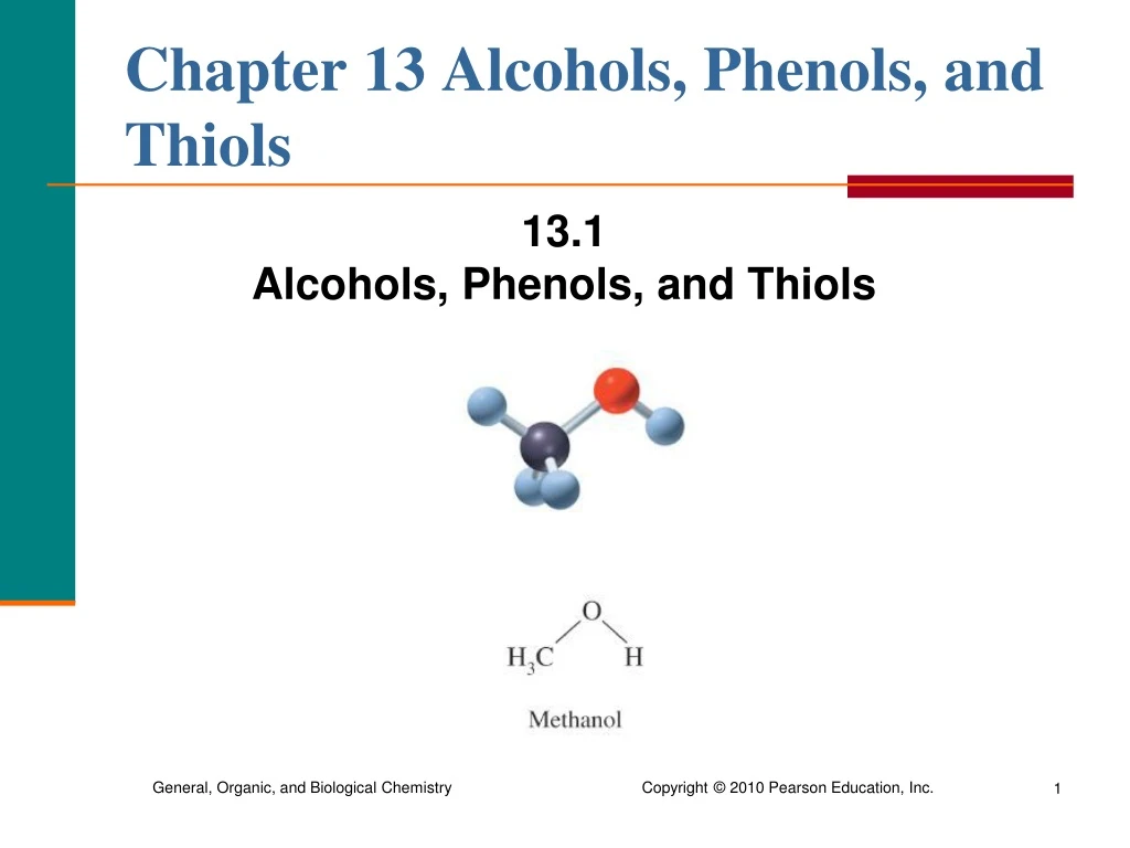 Ppt Chapter Alcohols Phenols And Thiols Powerpoint Presentation