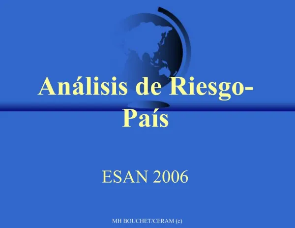 Ppt Riesgo Pa S Esan An Lisis De Riesgos Pol Ticos Session Vi