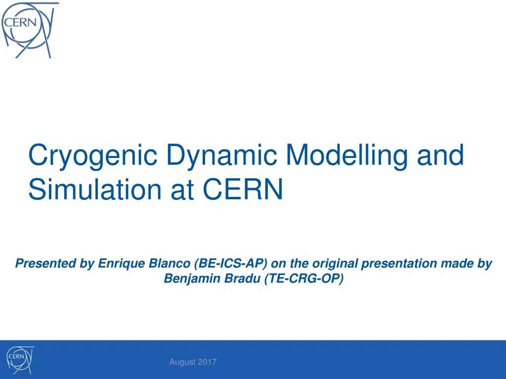 cryogenic dynamic modelling and simulation at cern