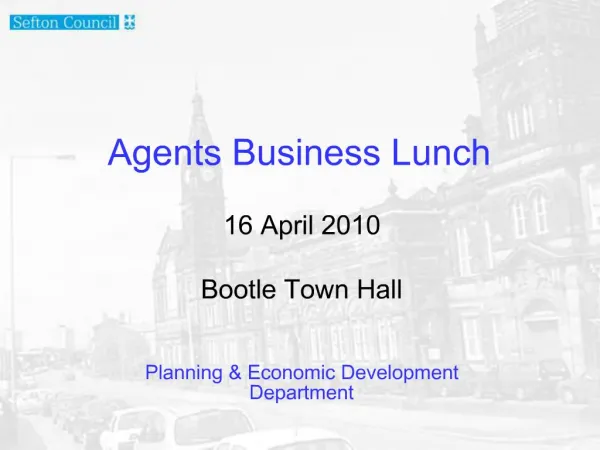 Agents Business Lunch