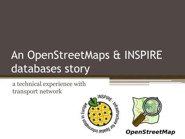An OpenStreetMaps &amp; INSPIRE databases story