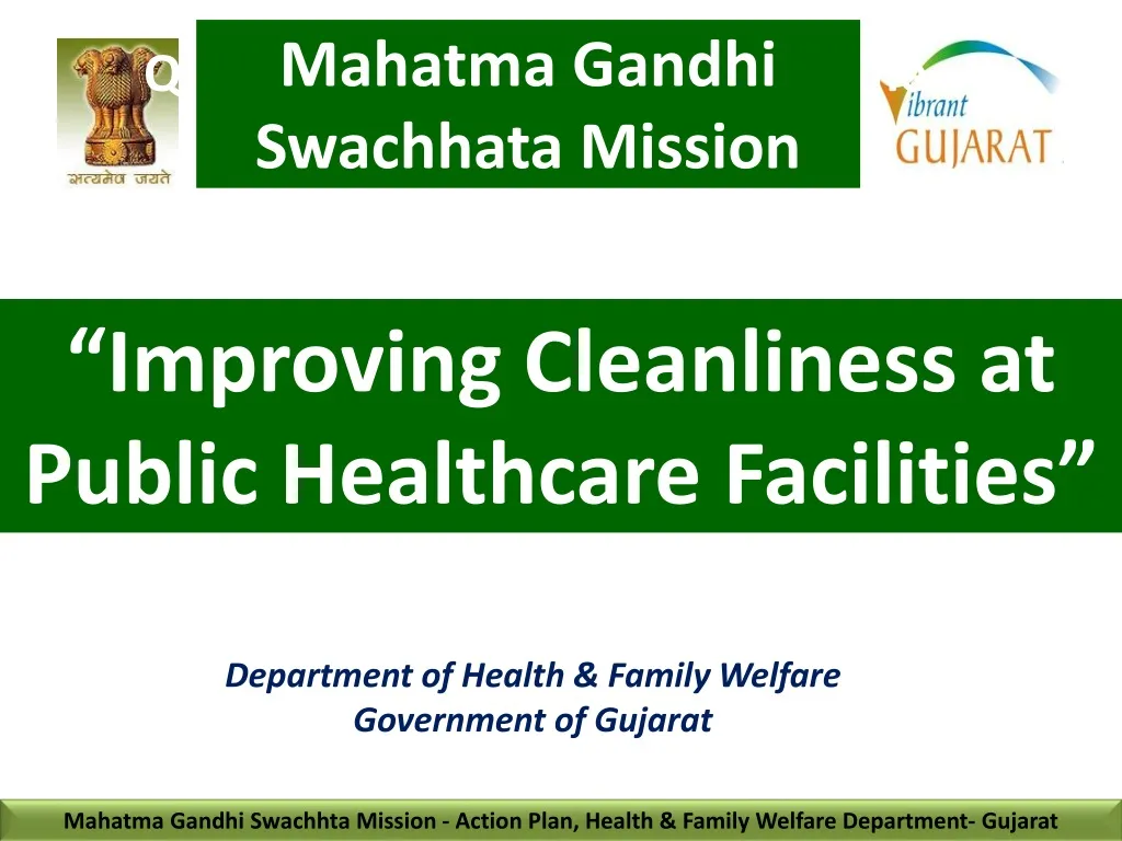 improving cleanliness at public healthcare facilities