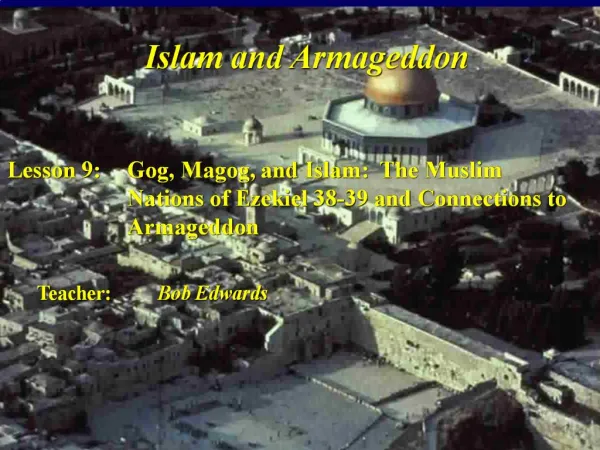 Islam and Armageddon