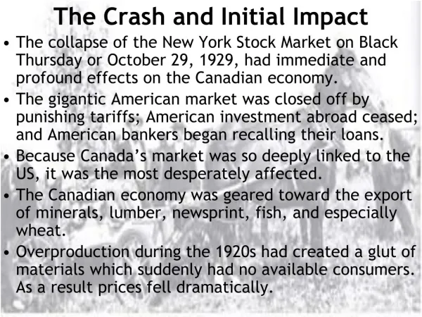 The Crash and Initial Impact