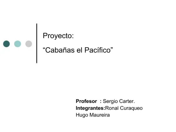 Proyecto: Caba as el Pac fico