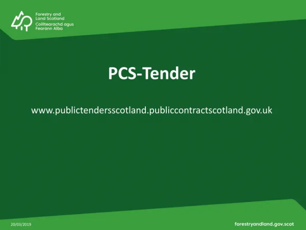 PCS-Tender