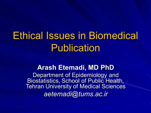 PPT - ETHICAL GUIDELINES IN BIOMEDICAL RESEARCH PowerPoint Presentation ...