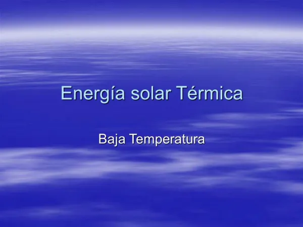 Energ a solar T rmica