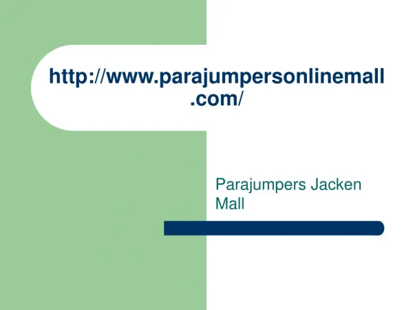 Parajumpers Fashion Mall Home