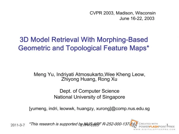 3D Model Retrieval With Morphing-Based