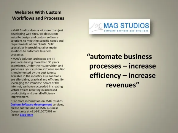 Custom Software Development - MAG Studios