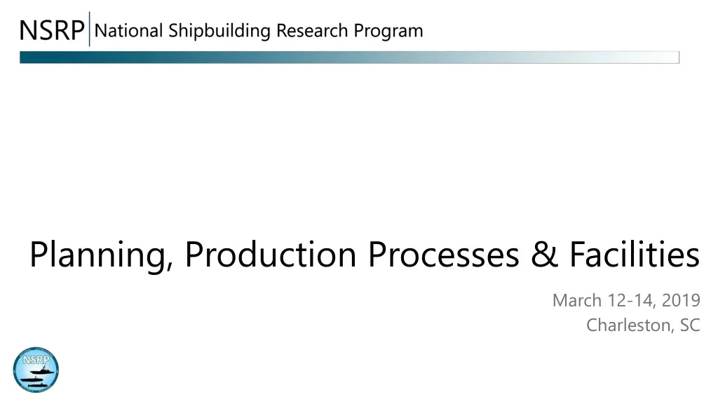 planning production processes facilities