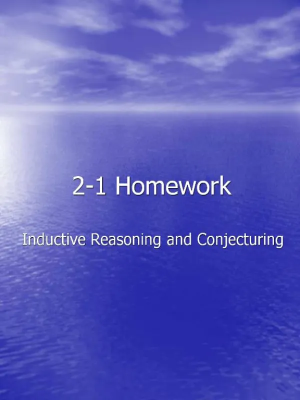 2-1 Homework