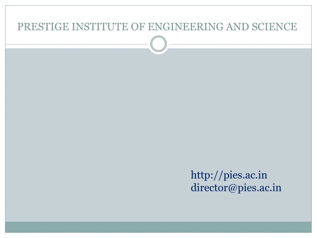 prestige institute of engineering and science