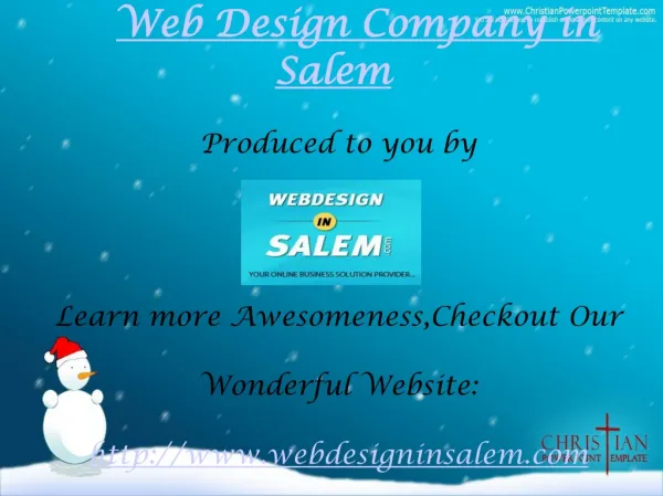 Web Design company in Salem