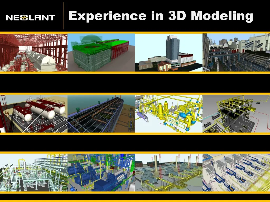 experience in 3d modeling