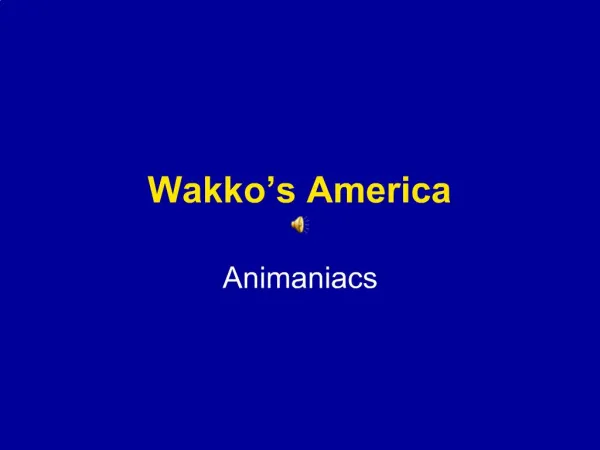 Wakko s America