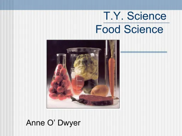 T.Y. Science Food Science