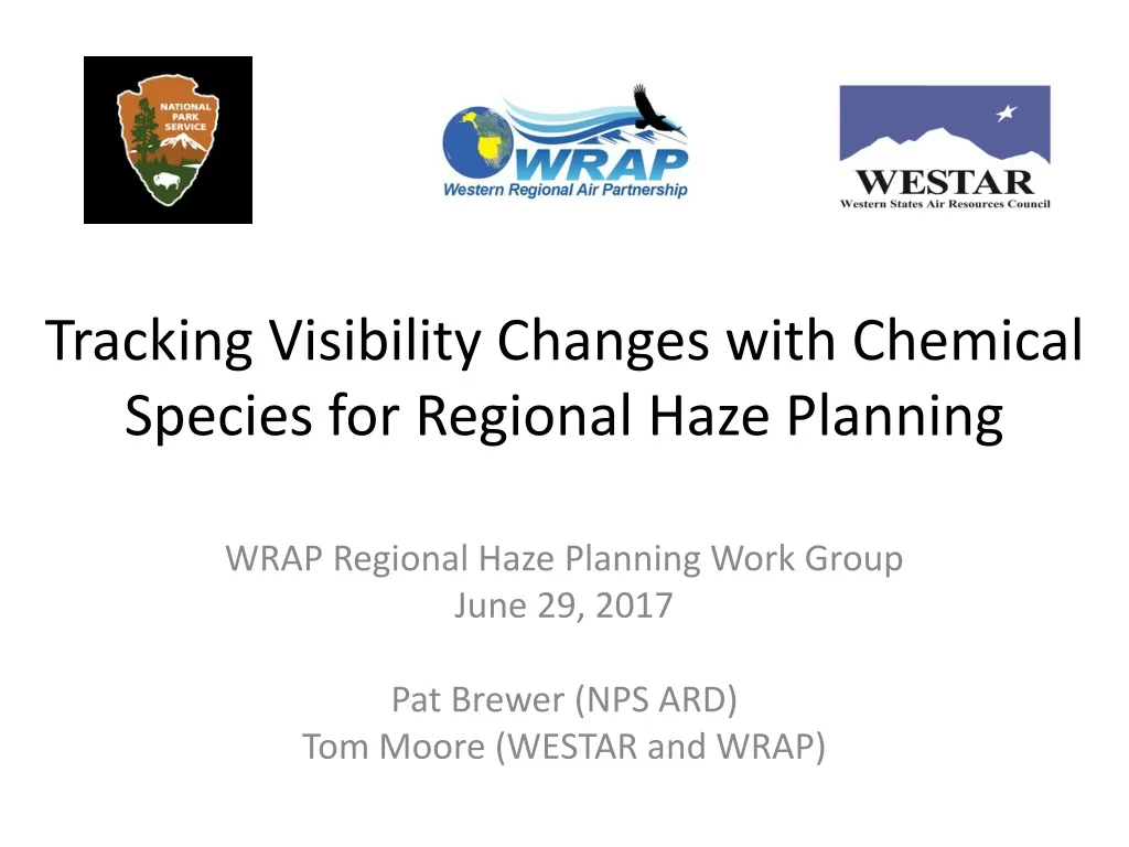 tracking visibility changes with chemical species for regional haze planning