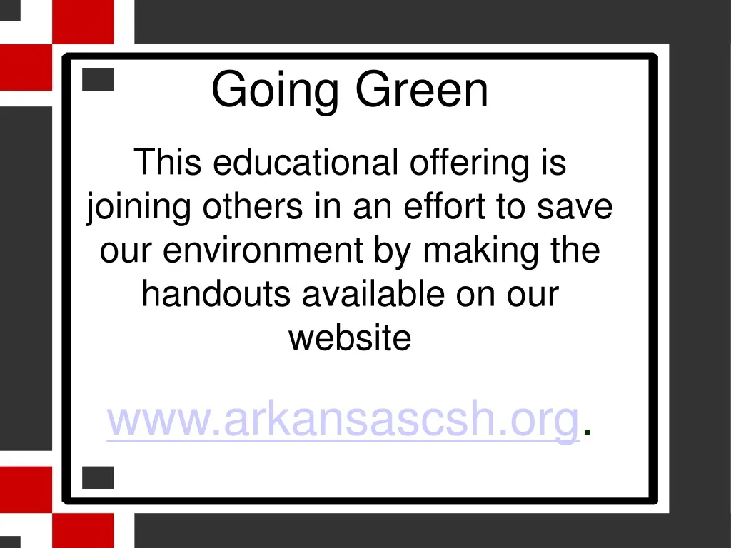going green this educational offering is joining