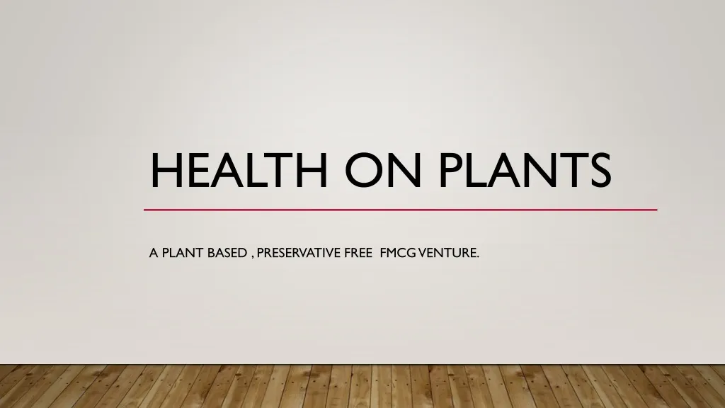 health on plants