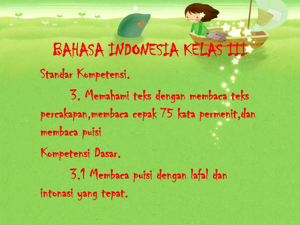 bahasa indonesia kelas iii