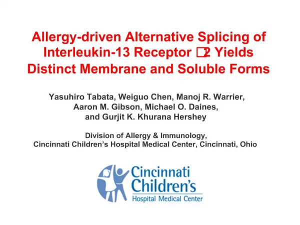 Allergy-driven Alternative Splicing of Interleukin-13 Receptor 2 Yields Distinct Membrane and Soluble Forms