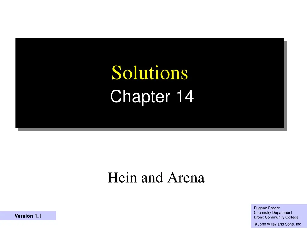 solutions chapter 14