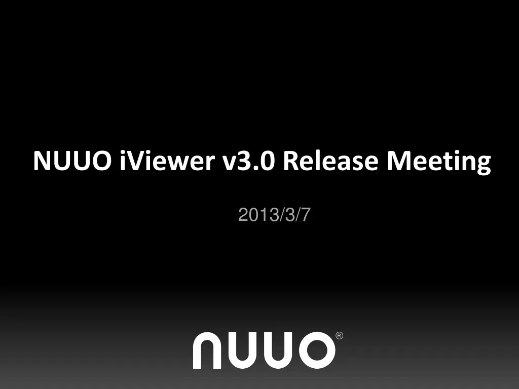 nuuo iviewer v3 0 release meeting