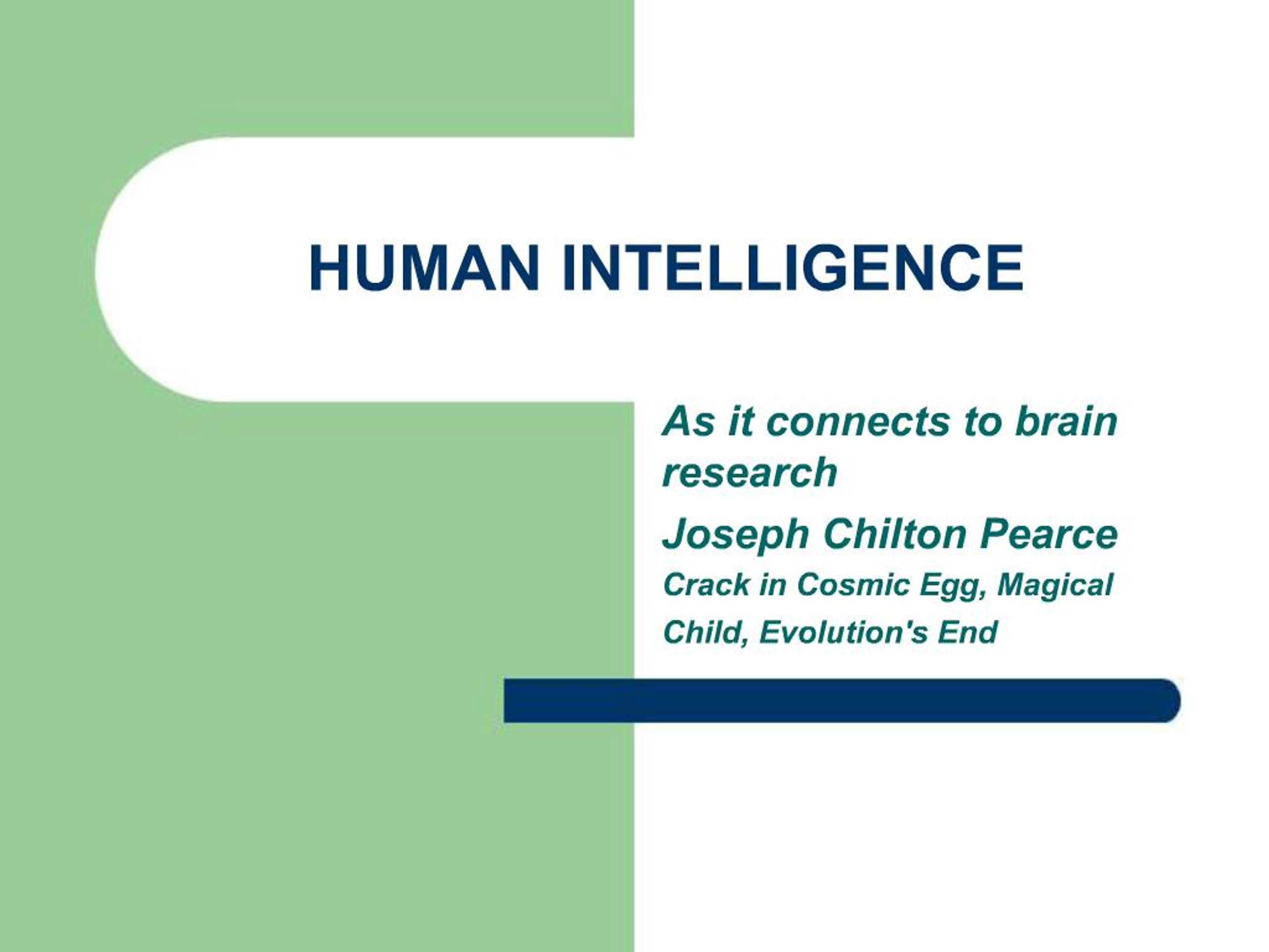 PPT - HUMAN INTELLIGENCE PowerPoint Presentation, free download - ID ...