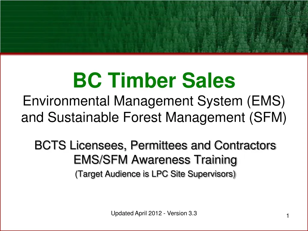 bc timber sales environmental management system ems and sustainable forest management sfm