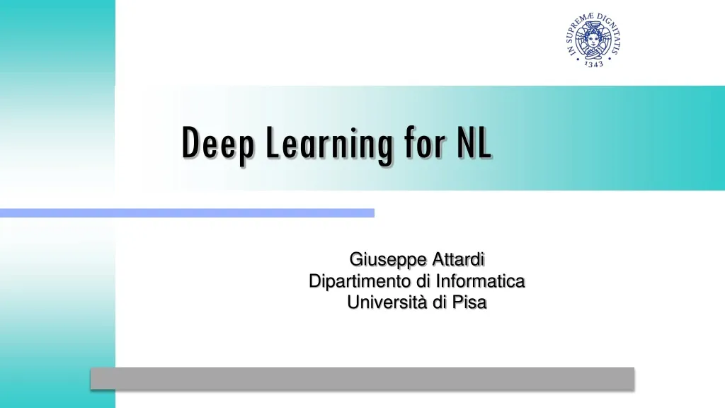 deep learning for nl