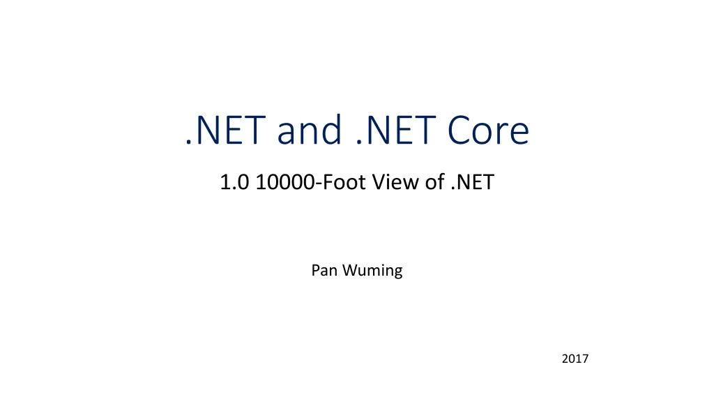 net and net core