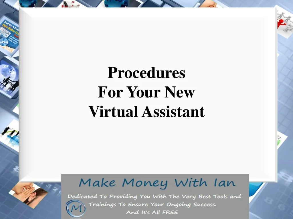 procedures for your new virtual assistant
