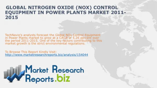 Global Nitrogen Oxide (NOx) Control Equipment in Power Plant