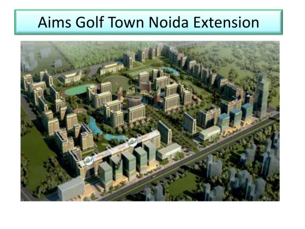 New Project Aims Golf Town @ 8527778440