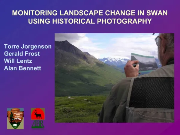 MONITORING LANDSCAPE CHANGE IN SWAN USING HISTORICAL PHOTOGRAPHY