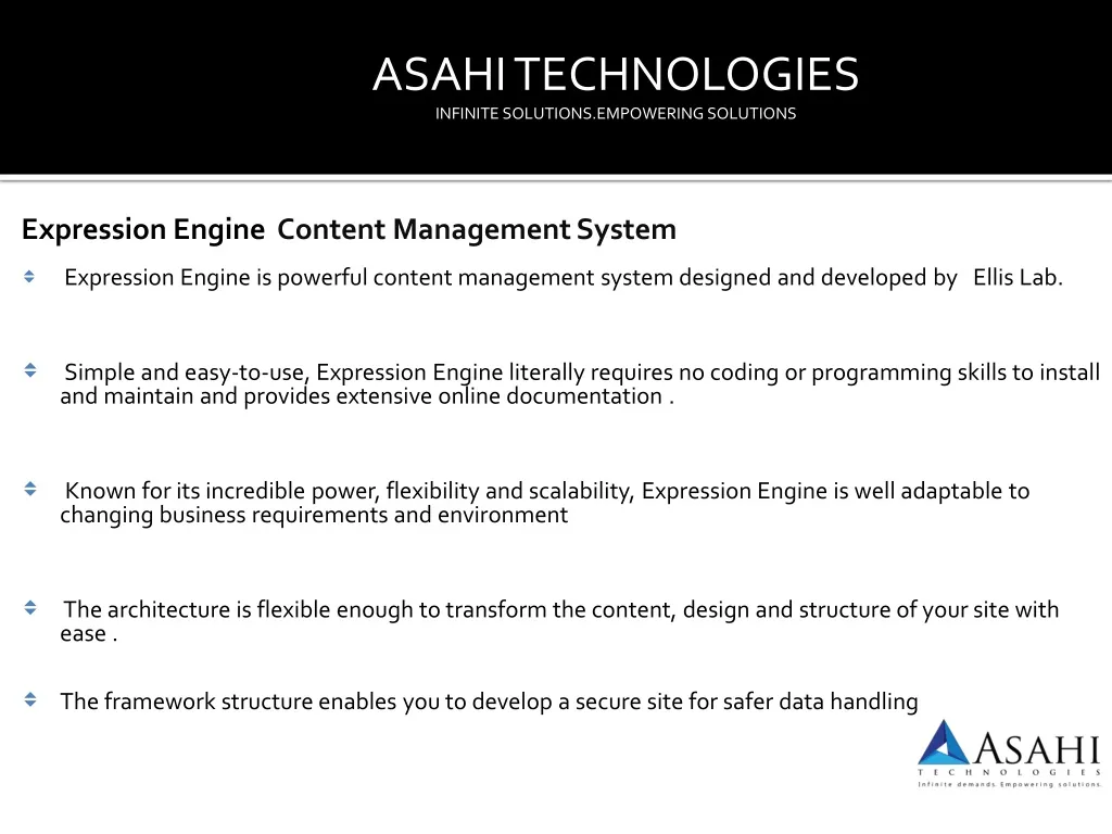 asahi technologies infinite solutions empowering