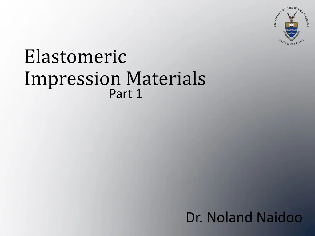 elastomeric impression materials