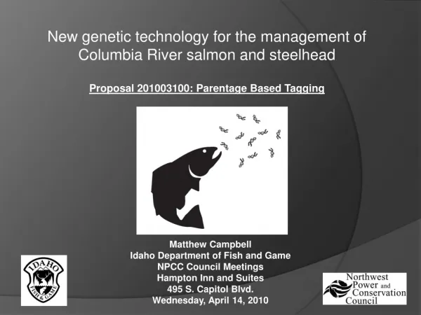 New genetic technology for the management of Columbia River salmon and steelhead