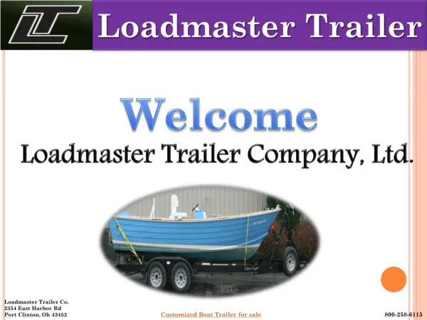 Loadmaster Boat Trailers For Sale