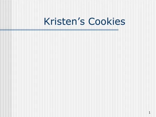 Kristen s Cookies