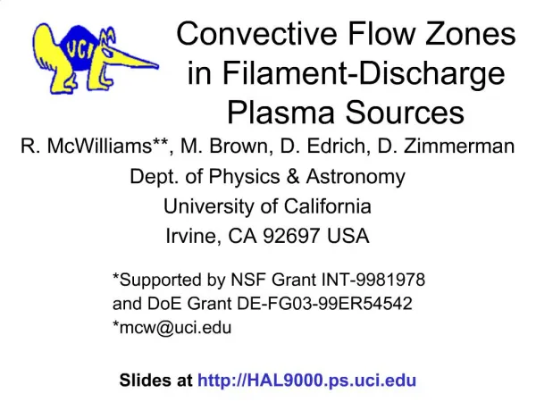 Convective Flow Zones in Filament-Discharge Plasma Sources