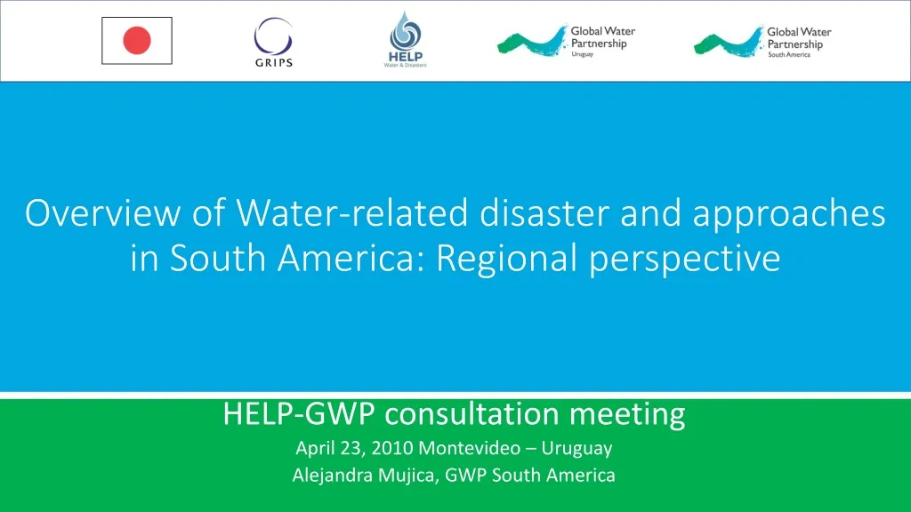 overview of water related disaster and approaches in south america regional perspective